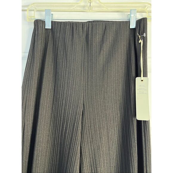 Iris Basic Women's Size Small Black Wide Leg Palazzo Pants Silky Knit NWT - Picture 7 of 8